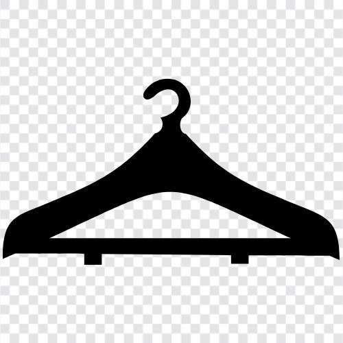 Clothes Rack, Wardrobe Hanger, Door Hanger, Bedroom icon svg