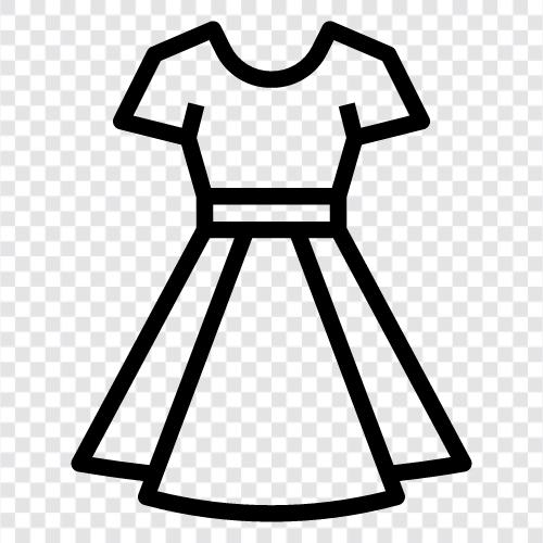 Kleidung, Bekleidungsgeschäft, Frauenkleidung symbol