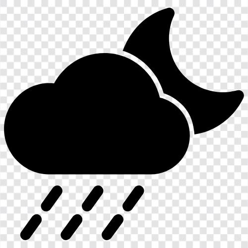 Wolken, Niederschläge, Gewitter, Seattle symbol