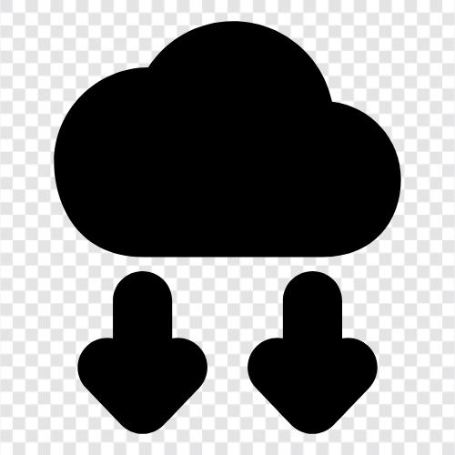 cloud arrow, down arrow cloud, cloud down arrow, arrow cloud down icon svg