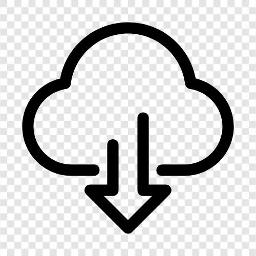 Cloud Computing, Clouds, Rechenzentrum, Speicher symbol