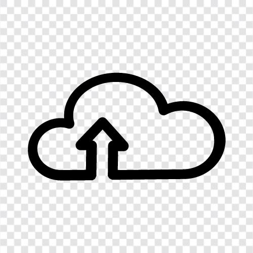 cloud computing, cloud storage, cloud services, cloud infrastructure Значок svg