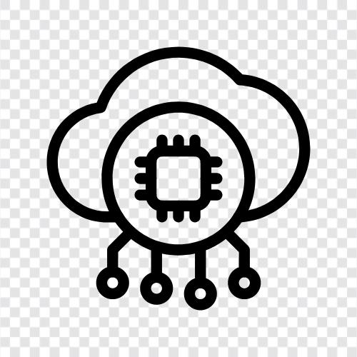 Bulut Bilişim, Bulut Depolama, Bulut Hizmetleri, Bulut Altyapısı ikon svg