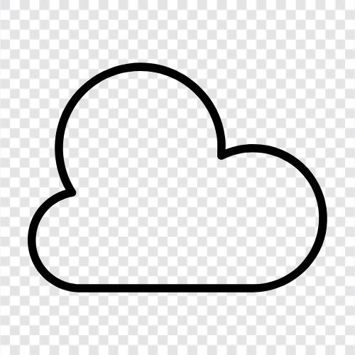 Cloud Computing, Cloud Storage, Cloud Services, Cloud Computing Plattformen symbol