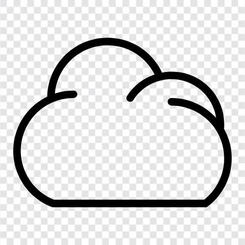 Cloud Computing, Cloud Storage, Cloud Computing Services, Cloud Software symbol
