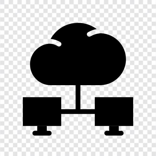 Облачные вычислительные услуги, хранение облаков, облачная вычислительная платформа, поставщик облачных услуг Значок svg