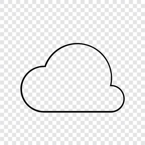 Облачные вычислительные услуги, облачные услуги, хранение облаков, облако Значок svg