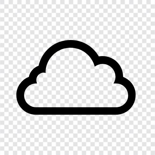 Облачные вычисления, облачное хранение, облачные услуги, облачная инфраструктура Значок svg