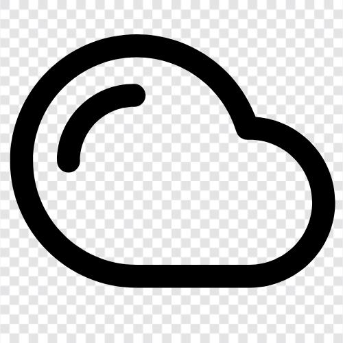 Облачные вычисления, хранение облаков, облачные компьютерные услуги, облачные приложения Значок svg