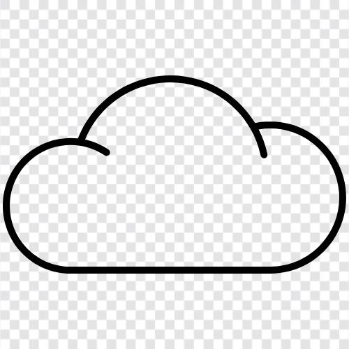 bulut bilişim, bulut depolama, bulut hizmetleri, bulut teknolojisi ikon svg