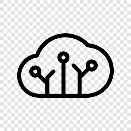 bulut, bulut bilişim, bulut depolama, veri ikon svg