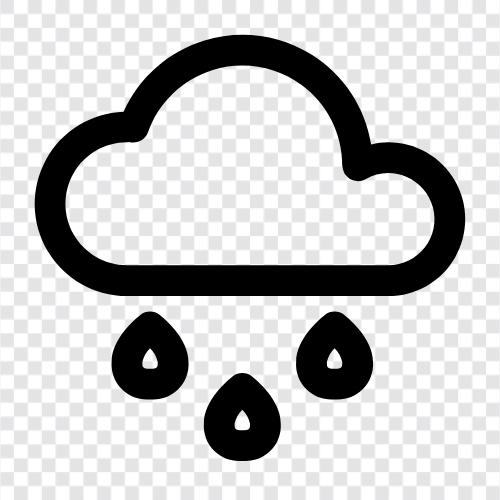 cloud, drops, showers, thunderstorms icon svg