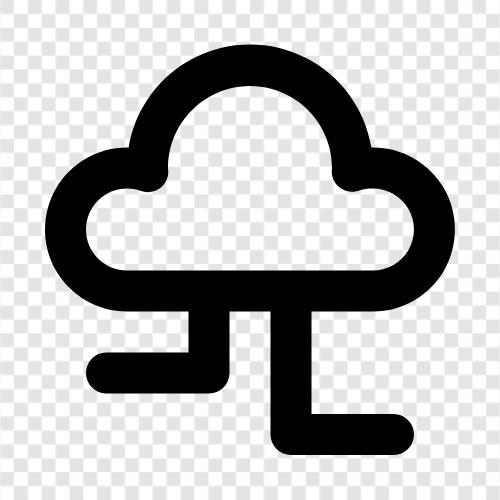 Cloud Services, Cloud Platform, Cloud Storage, Cloud Computing Plattformen symbol
