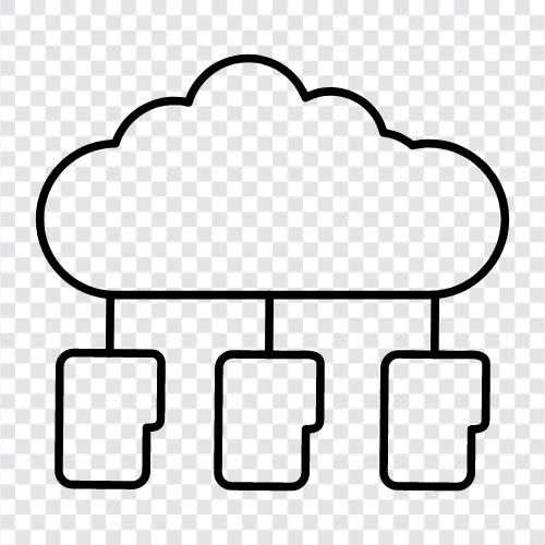 Bulut Hizmetleri, Bulut Depolama, Bulut Bilişim Platformları, Bulut Hizmetleri Sağlayıcısı ikon svg