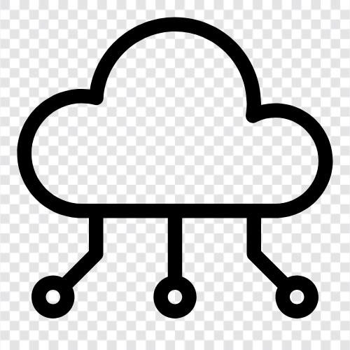 Cloud Storage, Cloud Services, Cloud Computing Platforms, Cloud Security icon svg