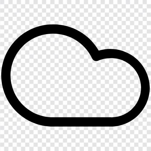 Cloud Storage, Cloud Computing, Cloud Services, Cloud Software symbol