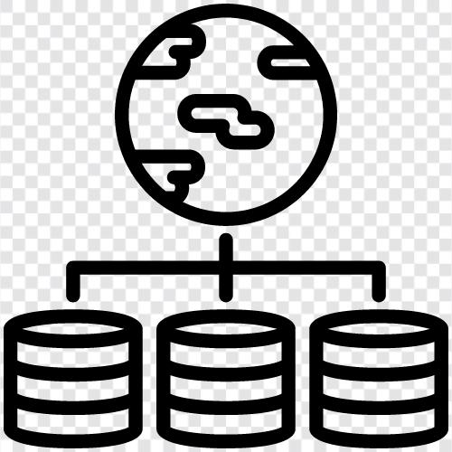 Cloud Storage, Speicherung, Datenspeicherung, Cloud Data Storage symbol
