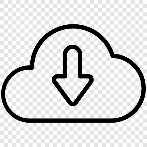 Cloud Storage, Cloud Backup, Cloud File Sharing, Cloud Storage Logistics icon svg