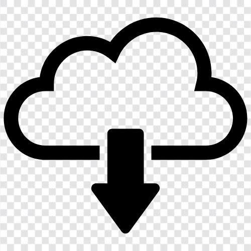 Cloud Storage, Cloud Sync, Cloud Backup, Cloud Storage Provider icon svg