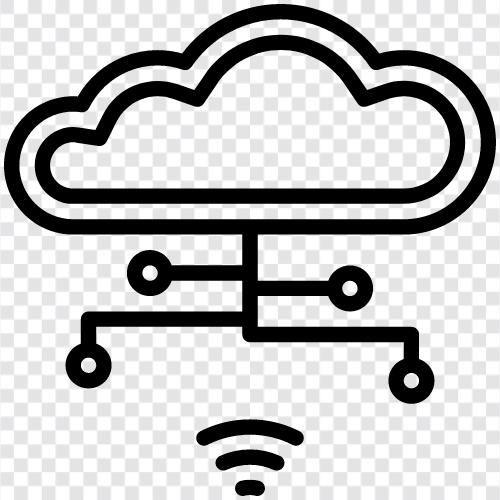 Облачное хранение, облачные вычисления, облачные вычислительные услуги, онлайн Значок svg