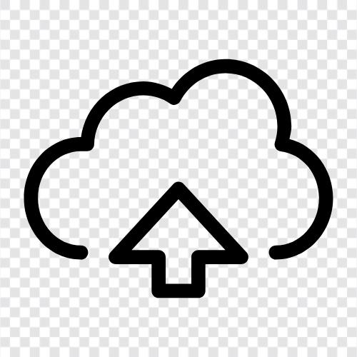 CloudSpeicher, Dateispeicher, OnlineSpeicher, Cloud Upload symbol