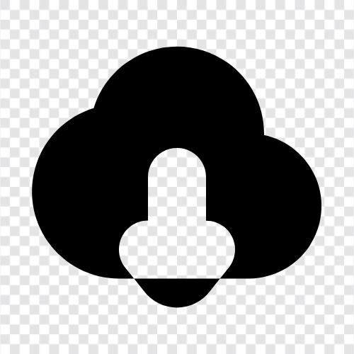 Cloud Storage, Cloud Backup, Cloud File Storage, Cloud Server symbol