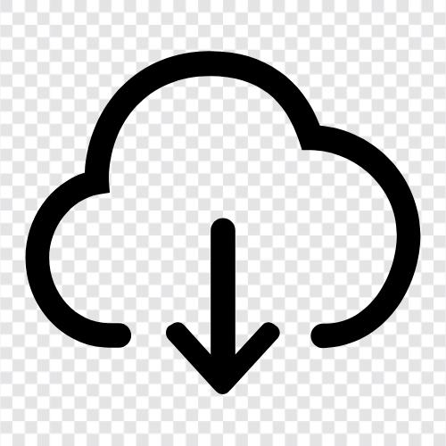 Cloud Storage, Cloud File Sharing, Cloud Backup, Cloud Sync symbol