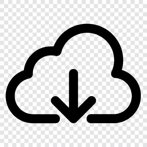 Cloud Storage, Cloud Streaming, Cloud Video, Cloud Music icon svg