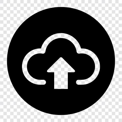 cloud storage, file storage, online storage, Cloud Upload icon svg