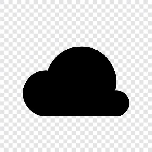 Облачное хранение, облачное вычисление, облачные вычислительные услуги, онлайн Значок svg