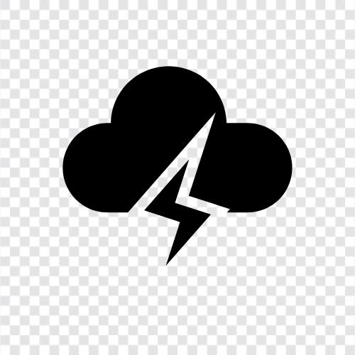 clouds and thunderstorms, thunder and lightning, thunderstorms and rain, thunder icon svg