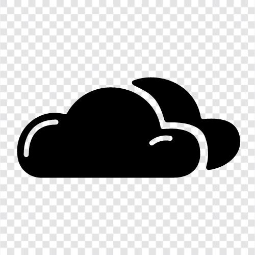 Облака, облачные вычисления, хранение облаков, облачные услуги Значок svg