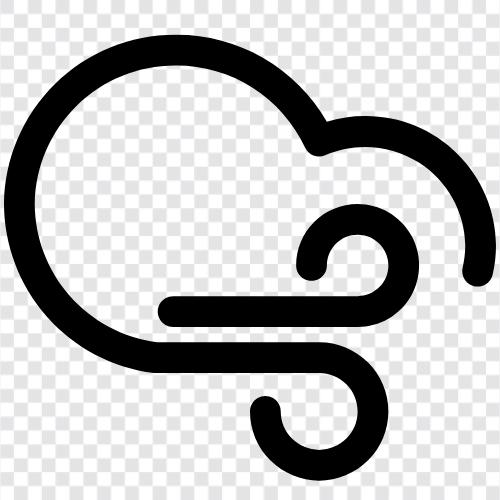 cloudy, gusty, windy, weather icon svg