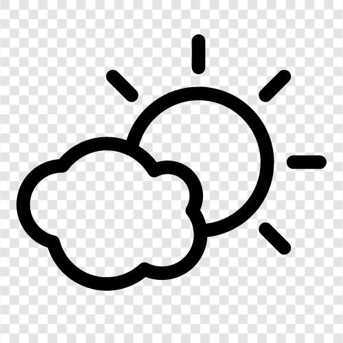 Cloudy, Sky, Weather, Partly Cloudy icon svg