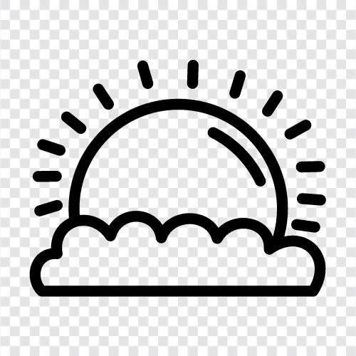 cloudy sunny, sunny day, sunny weather, cloudy skies icon svg