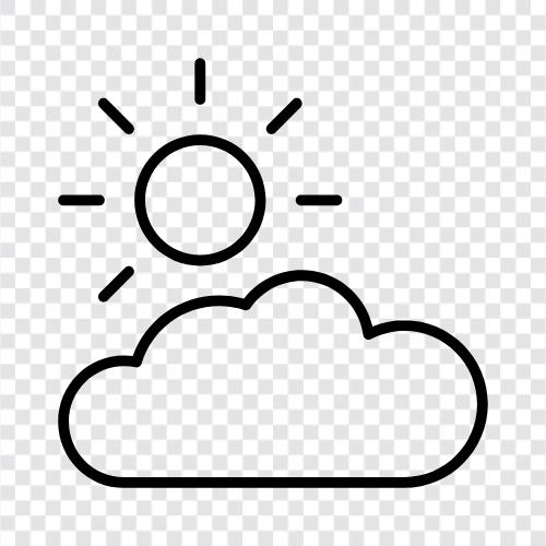 Cloudy, Sky, clouds, weather icon svg