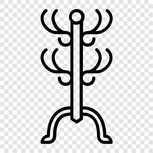 Coat Hanger, Coat Rack, Coat Tree, Coat Stand icon svg