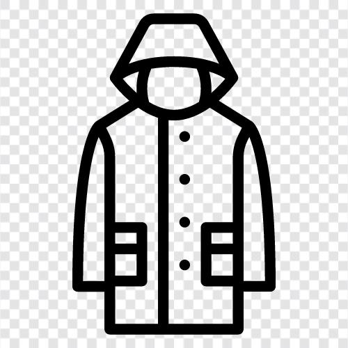 coat, raincoat, rain gear, waterproof icon svg