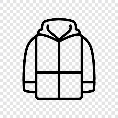 coat, winter, camouflage, raincoat icon svg