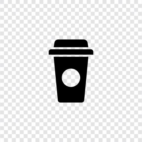 Kaffeebohnen, Kaffeemühlen, Kaffeemaschine, Kaffeekapseln symbol