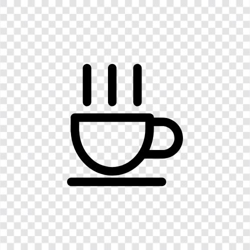 Kaffee, Koffein, Kaffeemaschine, Kaffeekanne symbol