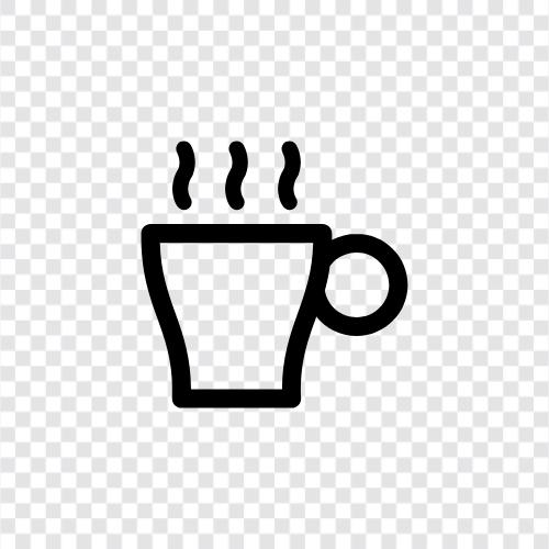 coffee, tea, hot chocolate, iced coffee icon svg