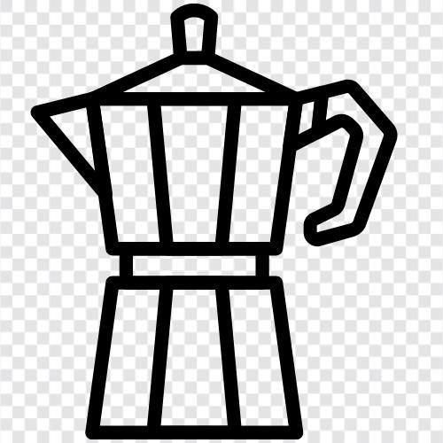 coffee, espresso, stovetop, coffee maker Значок svg