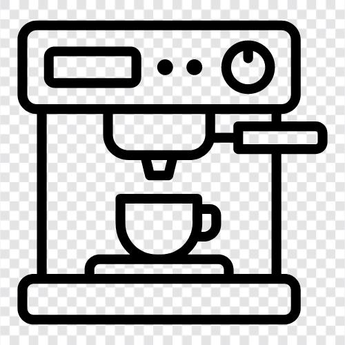 Kaffee, Brauen, Maschine, Espresso symbol