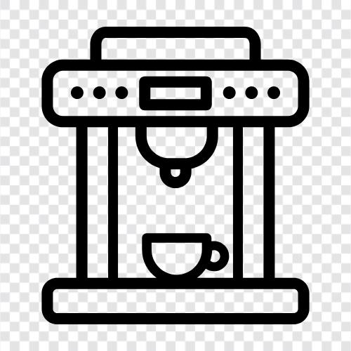 Kaffee, automatisch, Schleifmaschine, Espresso symbol