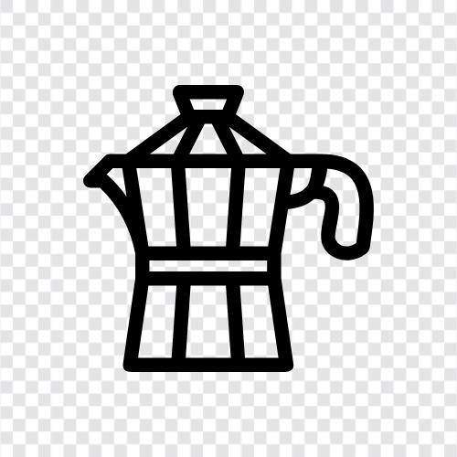 Kaffeemaschine, Mokakanne, Espresso, Kaffee symbol