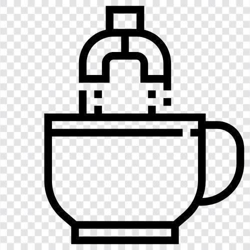 Kaffeetasse, Kaffeetasse Halter, Kaffeetasse Ständer, Kaffeetasse Aufbewahrung symbol