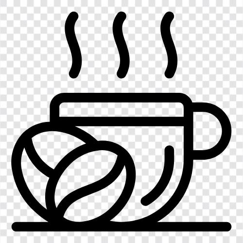 coffee mug, coffee pot, coffee filter, coffee maker icon svg