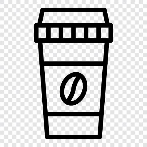 Kaffeetasse, Kaffeetasse mit Griff, Kaffeetasse mit Auslauf, Kaffee symbol