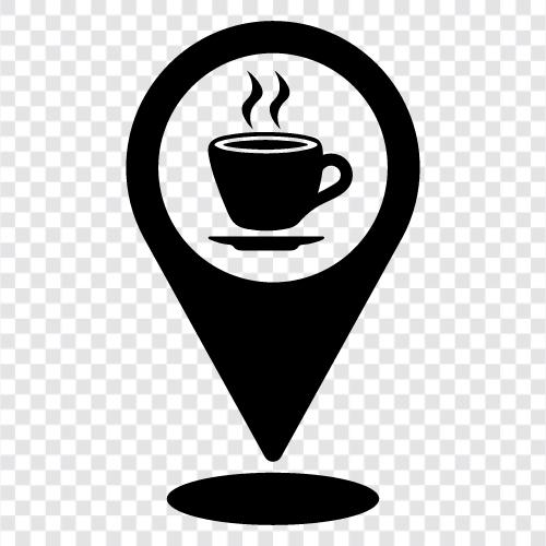 coffee shops near me, best coffee shops, coffee shop location icon svg